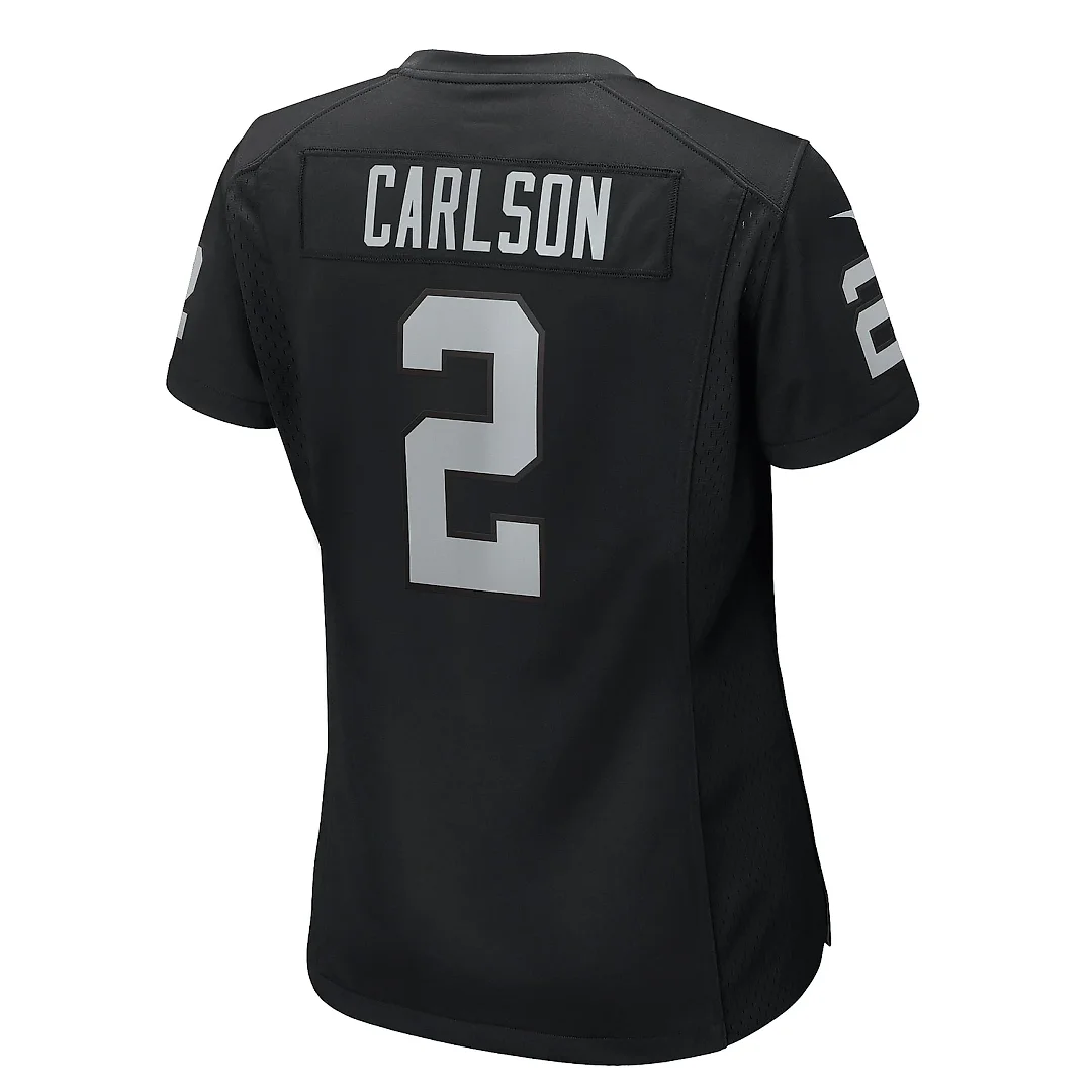 Zennovawear Women's Las Vegas Raiders Daniel Carlson Black Game Jersey