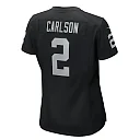 Zennovawear Women's Las Vegas Raiders Daniel Carlson Black Game Jersey