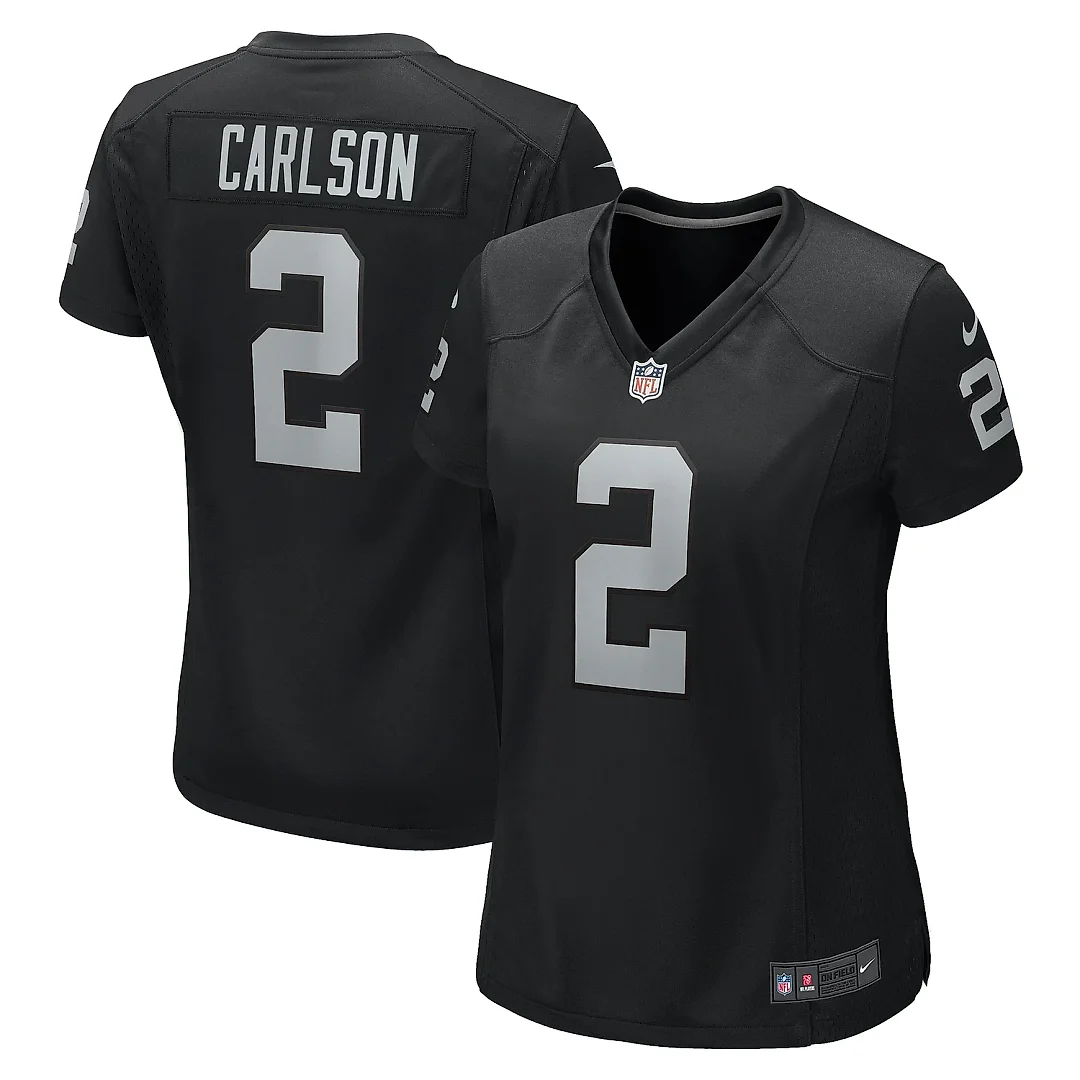 Zennovawear Women's Las Vegas Raiders Daniel Carlson Black Game Jersey