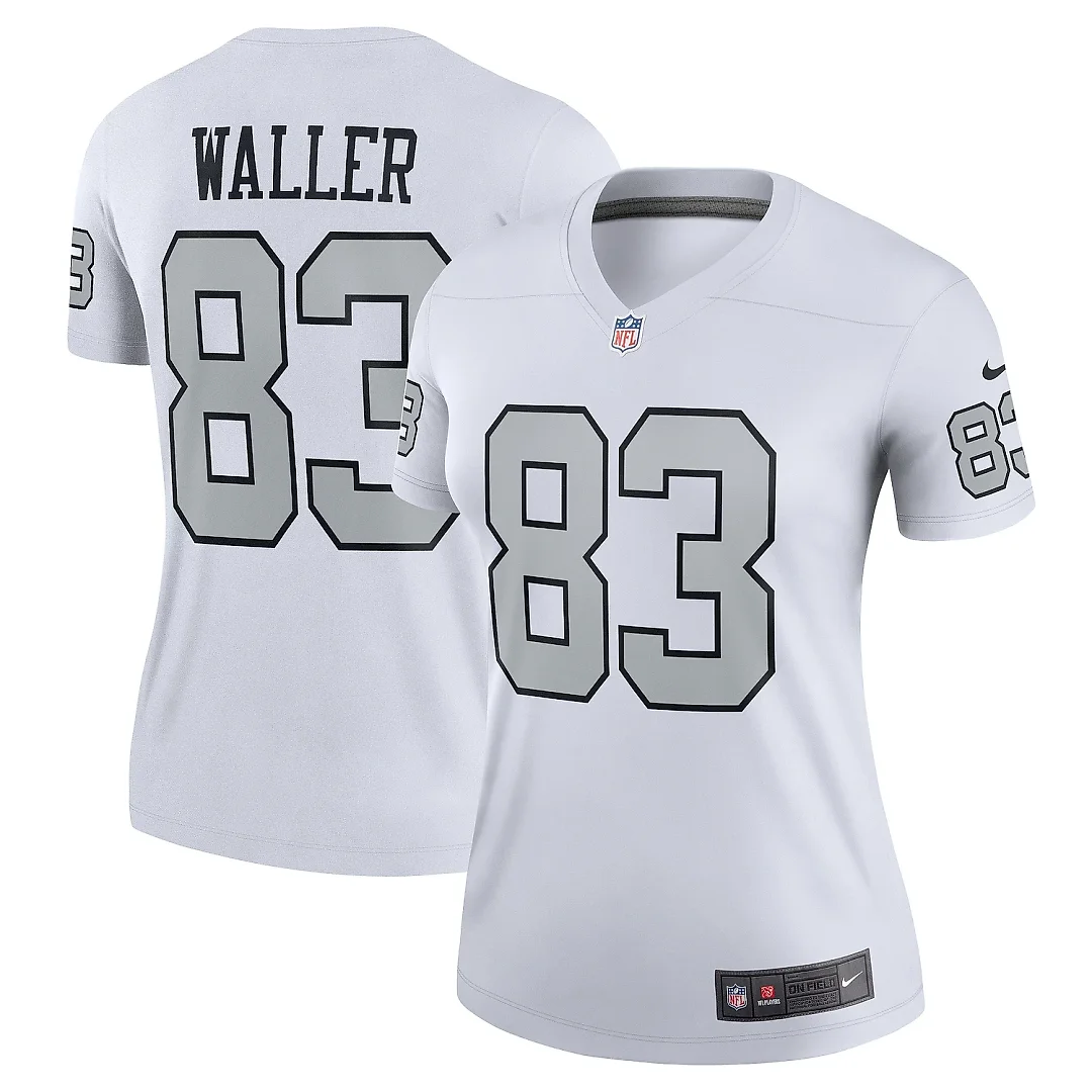 Zennovawear Women's Las Vegas Raiders Darren Waller White Alternate Legend Player Performance Top