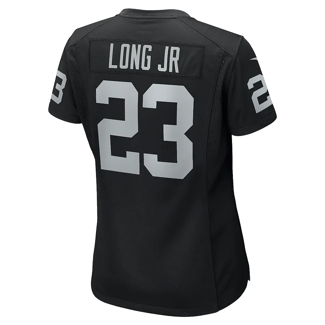 Zennovawear Women's Las Vegas Raiders David Long Jr. Black Team Game Jersey