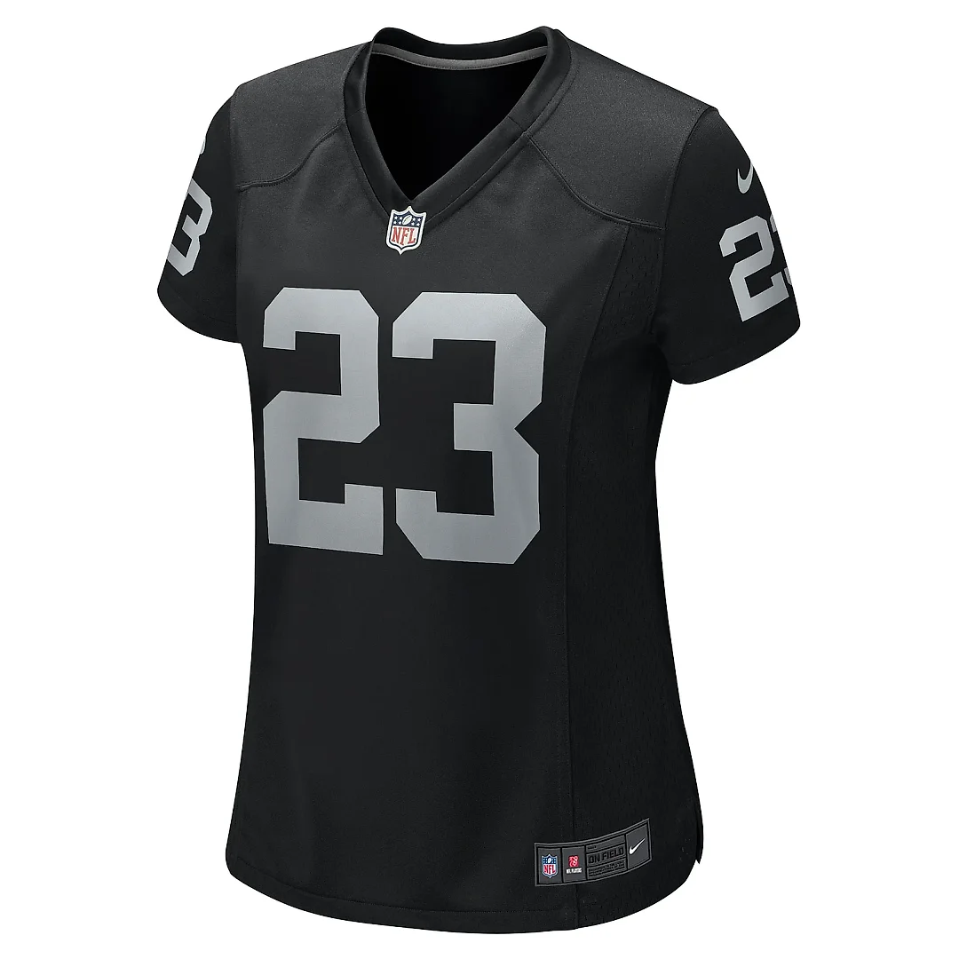 Zennovawear Women's Las Vegas Raiders David Long Jr. Black Team Game Jersey