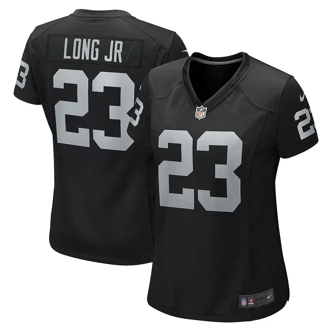 Zennovawear Women's Las Vegas Raiders David Long Jr. Black Team Game Jersey