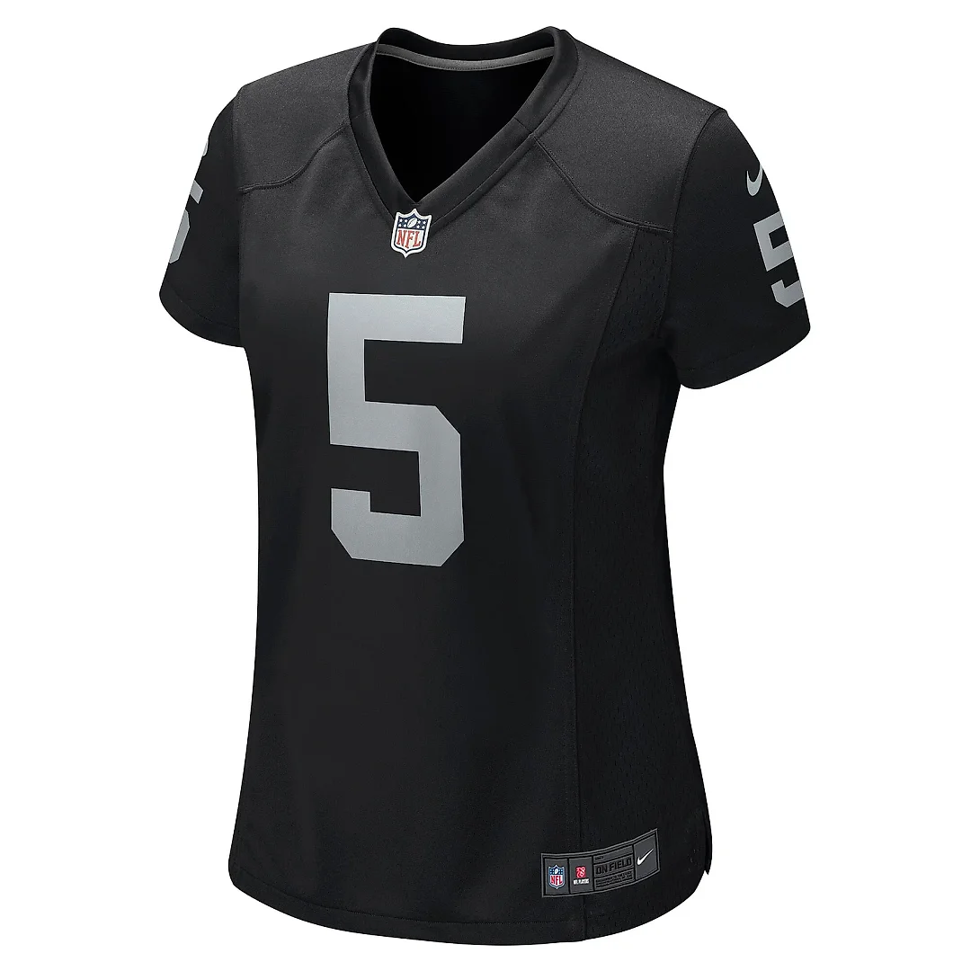 Zennovawear Women's Las Vegas Raiders Divine Deablo Black Player Game Jersey