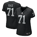 Zennovawear Women's Las Vegas Raiders DJ Glaze Black Game Jersey