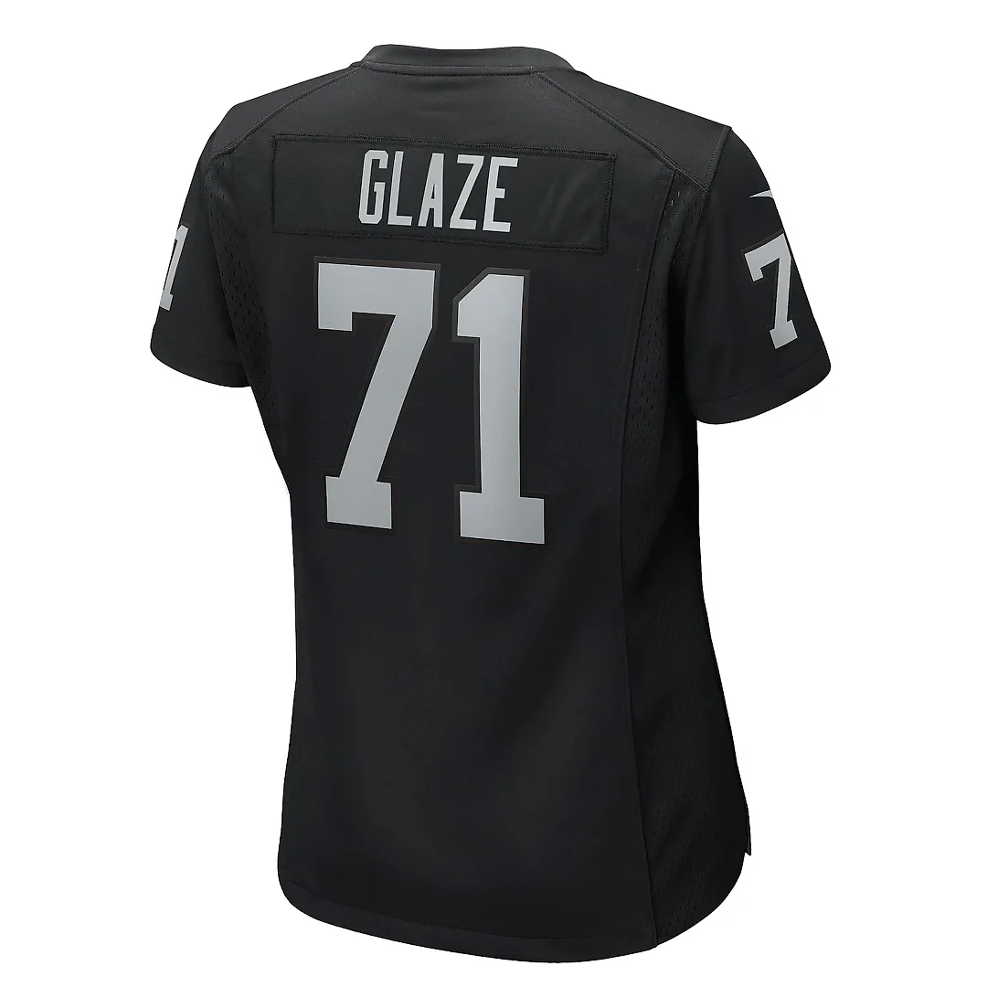 Zennovawear Women's Las Vegas Raiders DJ Glaze Black Game Jersey