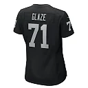 Zennovawear Women's Las Vegas Raiders DJ Glaze Black Game Jersey