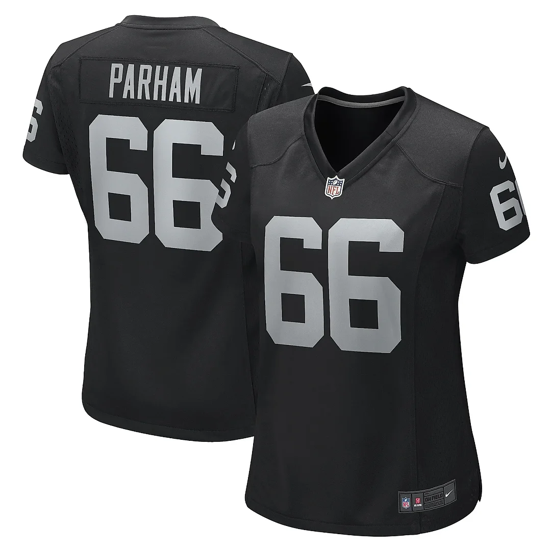 Zennovawear Women's Las Vegas Raiders Dylan Parham Black Game Player Jersey