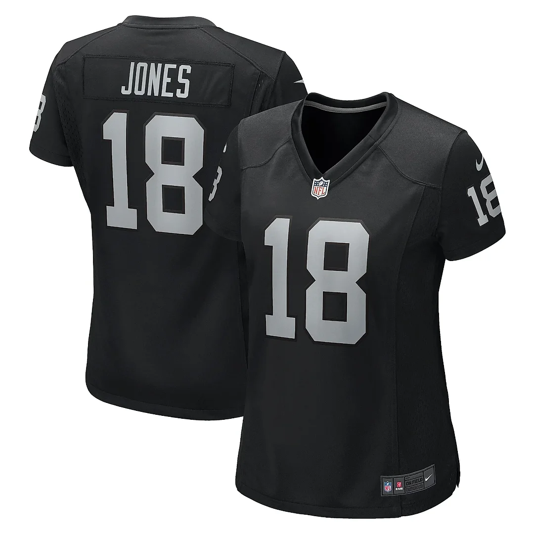 Zennovawear Women's Las Vegas Raiders Jack Jones Black Game Jersey