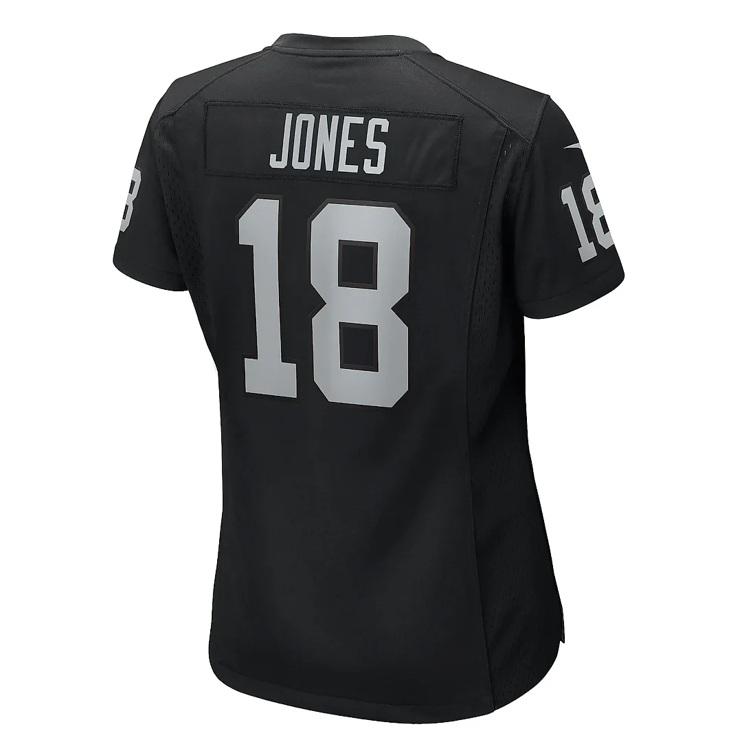 Zennovawear Women's Las Vegas Raiders Jack Jones Black Game Jersey