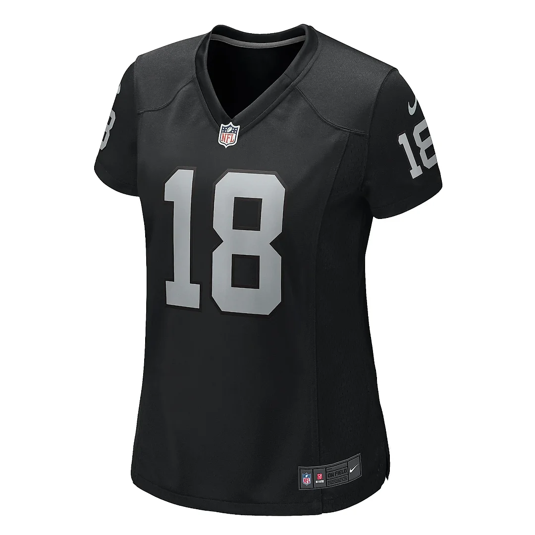 Zennovawear Women's Las Vegas Raiders Jack Jones Black Game Jersey