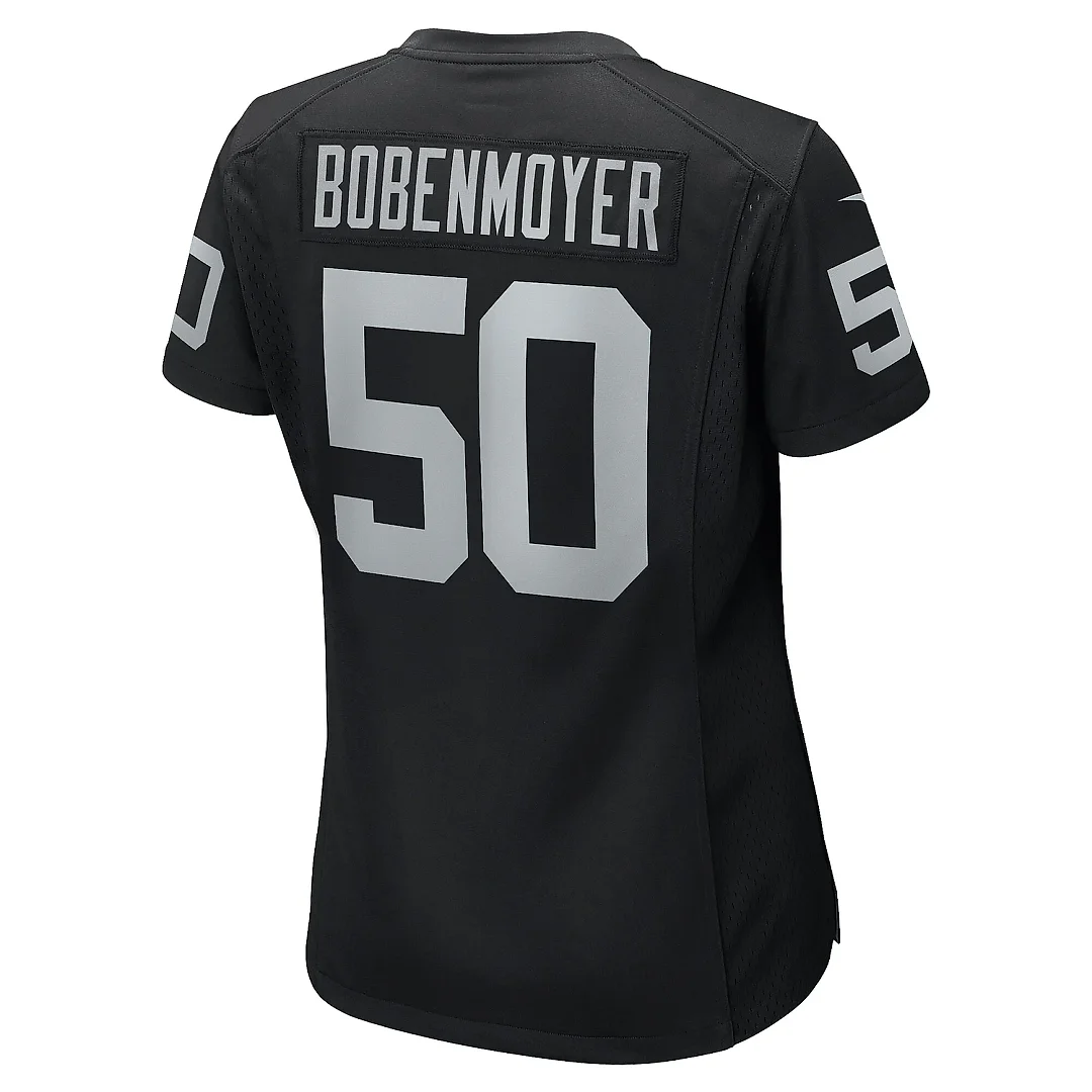 Zennovawear Women's Las Vegas Raiders Jacob Bobenmoyer Black Game Player Jersey