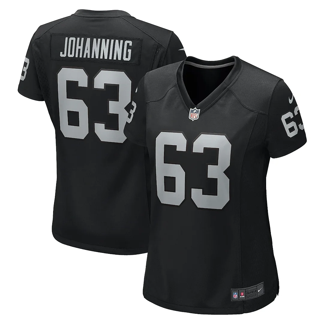 Zennovawear Women's Las Vegas Raiders Jake Johanning Black Game Jersey
