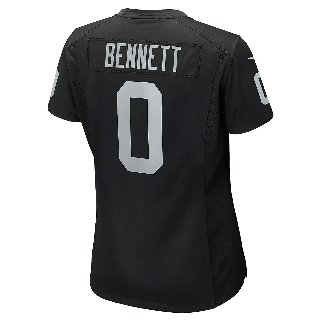 Zennovawear Women's Las Vegas Raiders Jakorian Bennett Black Team Game Jersey
