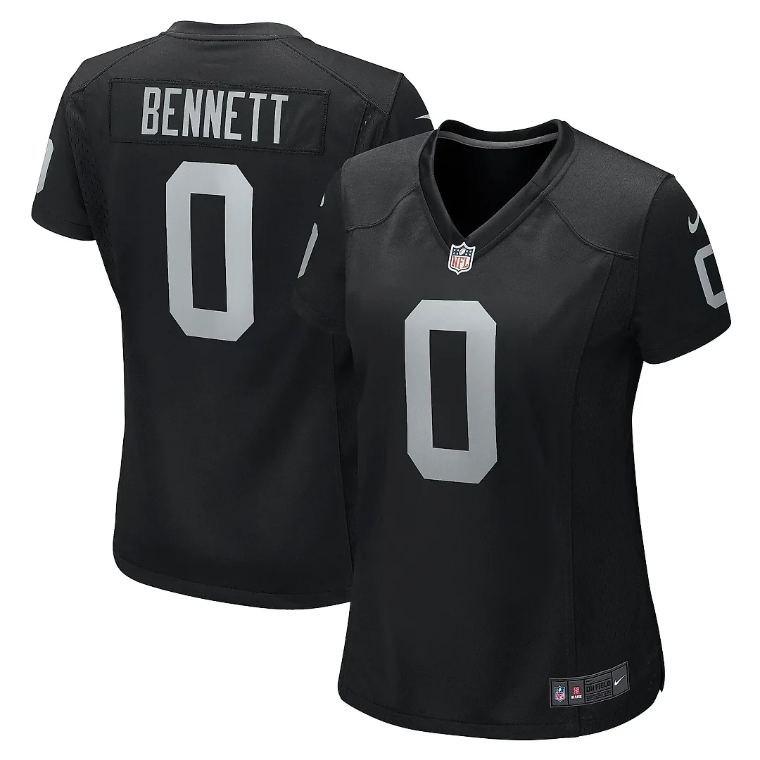 Zennovawear Women's Las Vegas Raiders Jakorian Bennett Black Team Game Jersey
