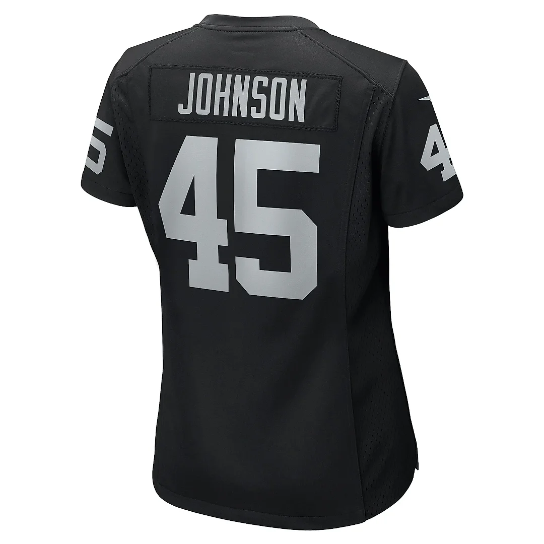 Zennovawear Women's Las Vegas Raiders Jaquan Johnson Black Game Player Jersey