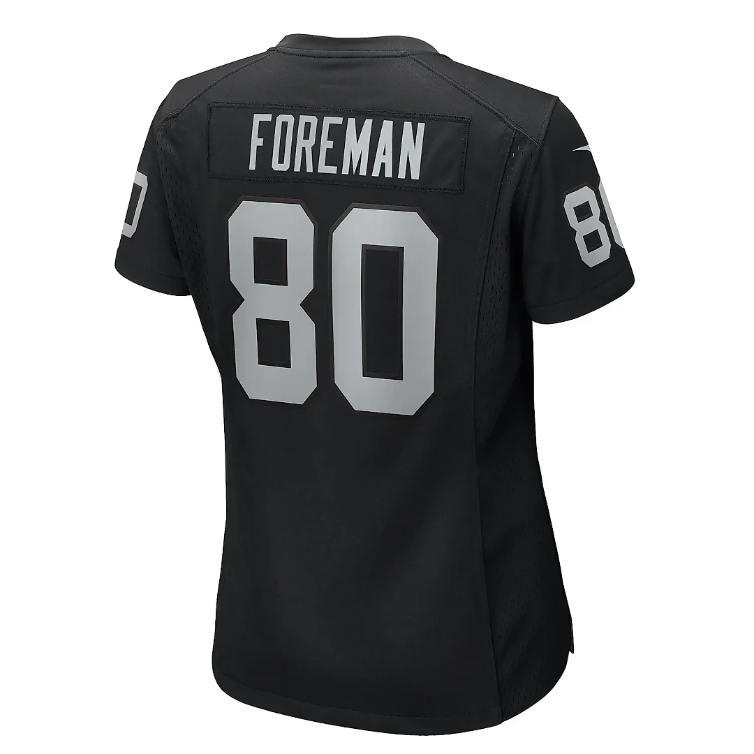 Zennovawear Women's Las Vegas Raiders Jeff Foreman Black Game Jersey