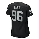 Zennovawear Women's Las Vegas Raiders Jonah Laulu Black Game Jersey