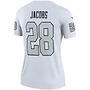 Zennovawear Women's Las Vegas Raiders Josh Jacobs White Alternate Legend Player Performance Top