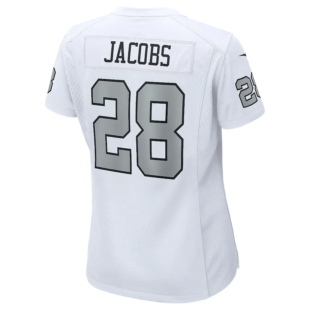 Zennovawear Women's Las Vegas Raiders Josh Jacobs White Alternate Game Player Jersey