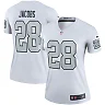 Zennovawear Women's Las Vegas Raiders Josh Jacobs White Alternate Legend Player Performance Top