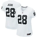 Zennovawear Women's Las Vegas Raiders Josh Jacobs White Player Game Team Jersey