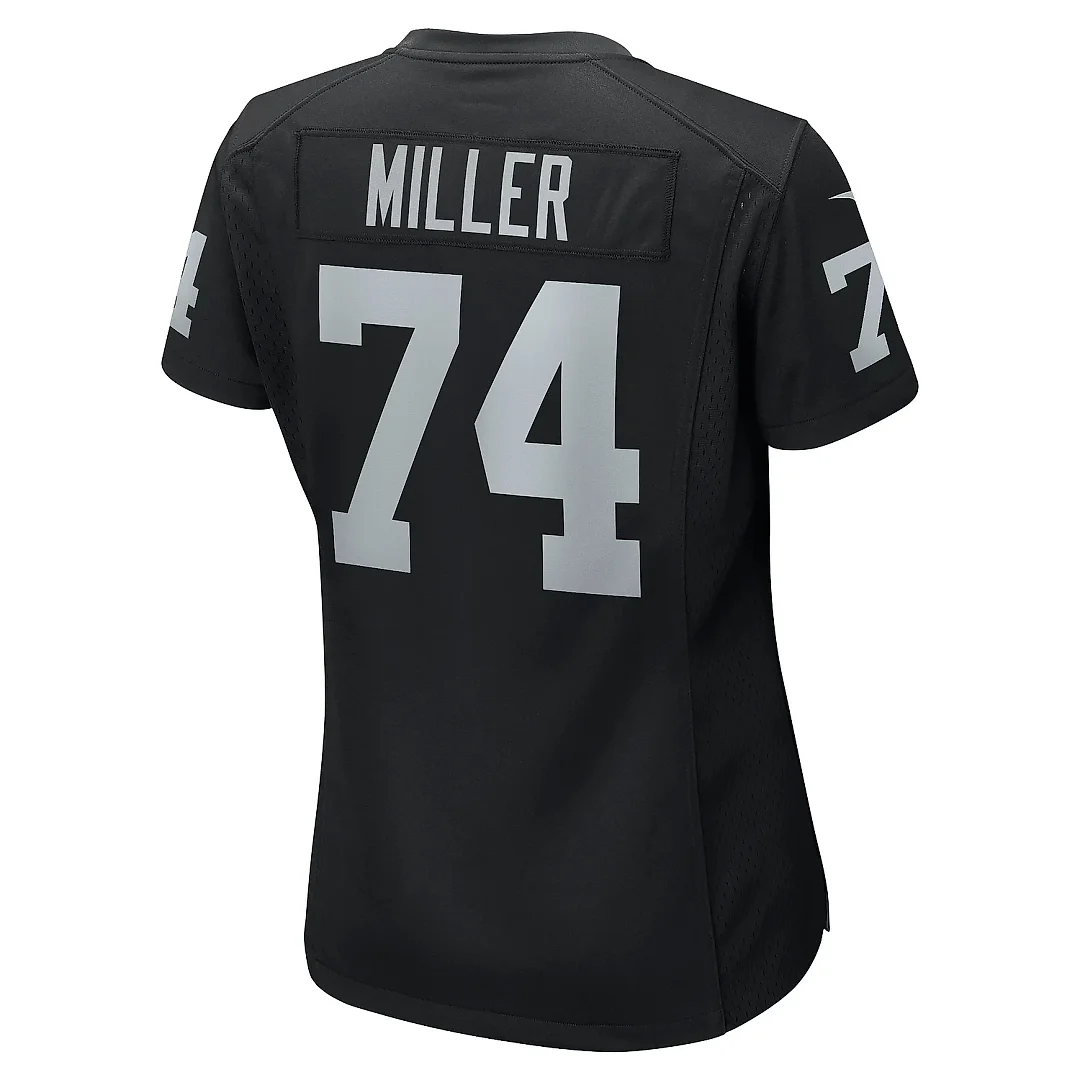 Zennovawear Women's Las Vegas Raiders Kolton Miller Black Game Jersey