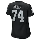 Zennovawear Women's Las Vegas Raiders Kolton Miller Black Game Jersey