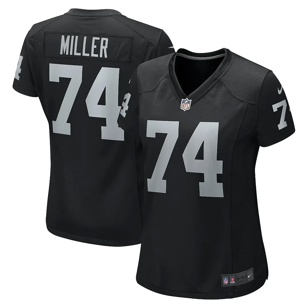 Zennovawear Women's Las Vegas Raiders Kolton Miller Black Game Jersey