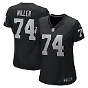 Zennovawear Women's Las Vegas Raiders Kolton Miller Black Game Jersey