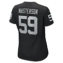 Zennovawear Women's Las Vegas Raiders Luke Masterson Black Game Player Jersey