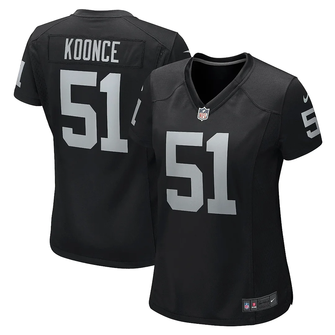 Zennovawear Women's Las Vegas Raiders Malcolm Koonce Black Game Jersey