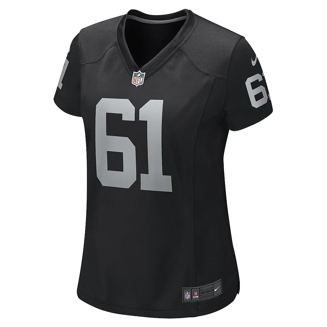 Zennovawear Women's Las Vegas Raiders Meredith Black Game Player Jersey