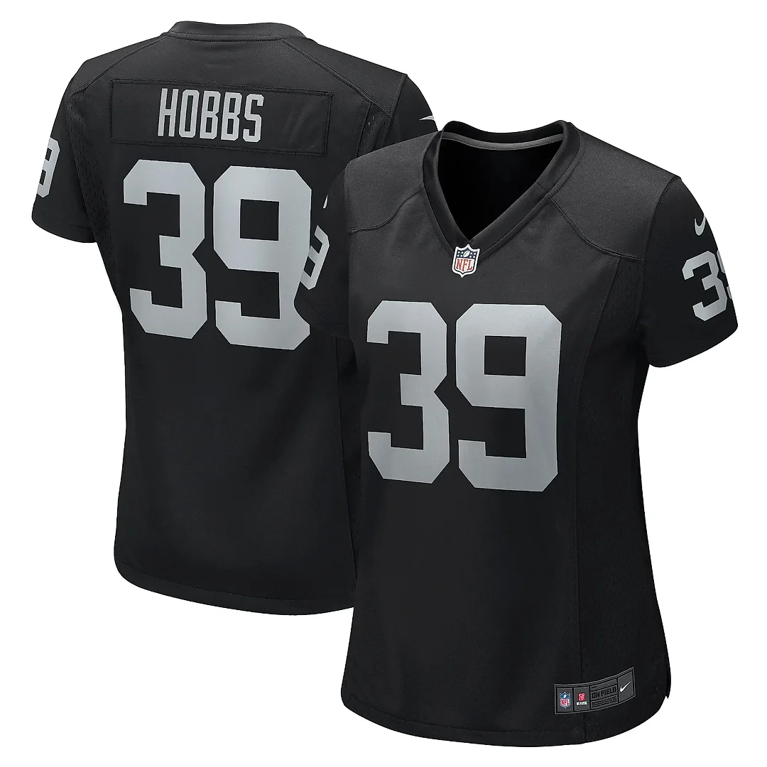 Zennovawear Women's Las Vegas Raiders Nate Hobbs Black Game Jersey