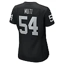 Zennovawear Women's Las Vegas Raiders Netane Muti Black Team Game Jersey