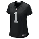 Zennovawear Women's Las Vegas Raiders Number 1 Bride Black Game Jersey