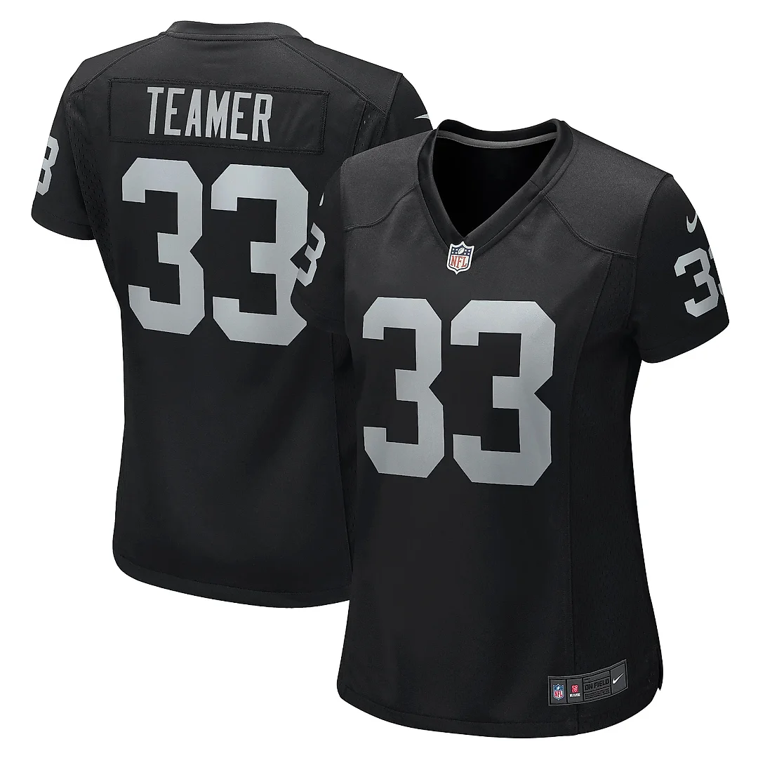Zennovawear Women's Las Vegas Raiders Roderic Teamer Black Game Jersey