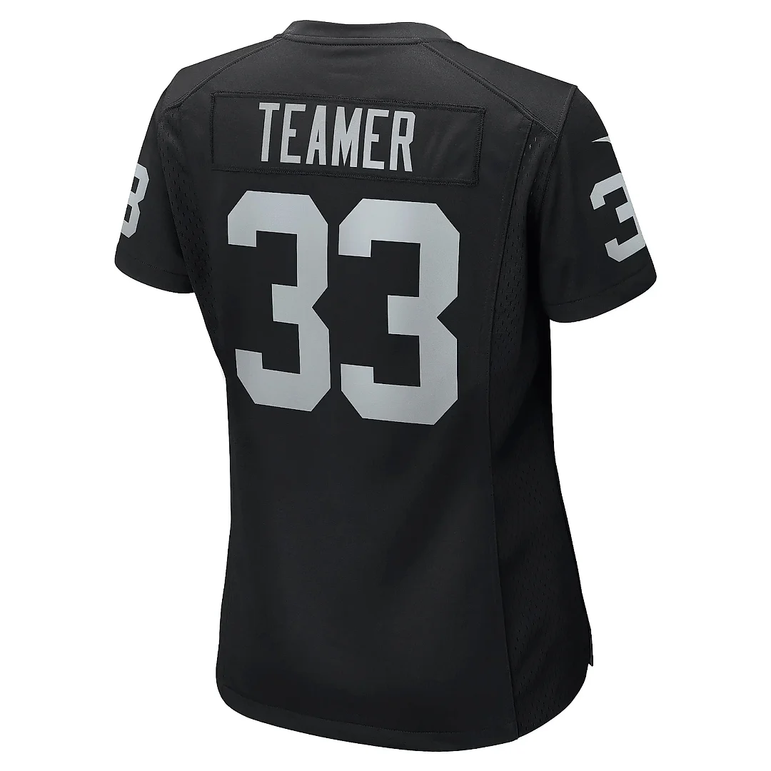 Zennovawear Women's Las Vegas Raiders Roderic Teamer Black Game Jersey