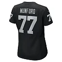 Zennovawear Women's Las Vegas Raiders Thayer Munford Jr. Black Team Game Jersey