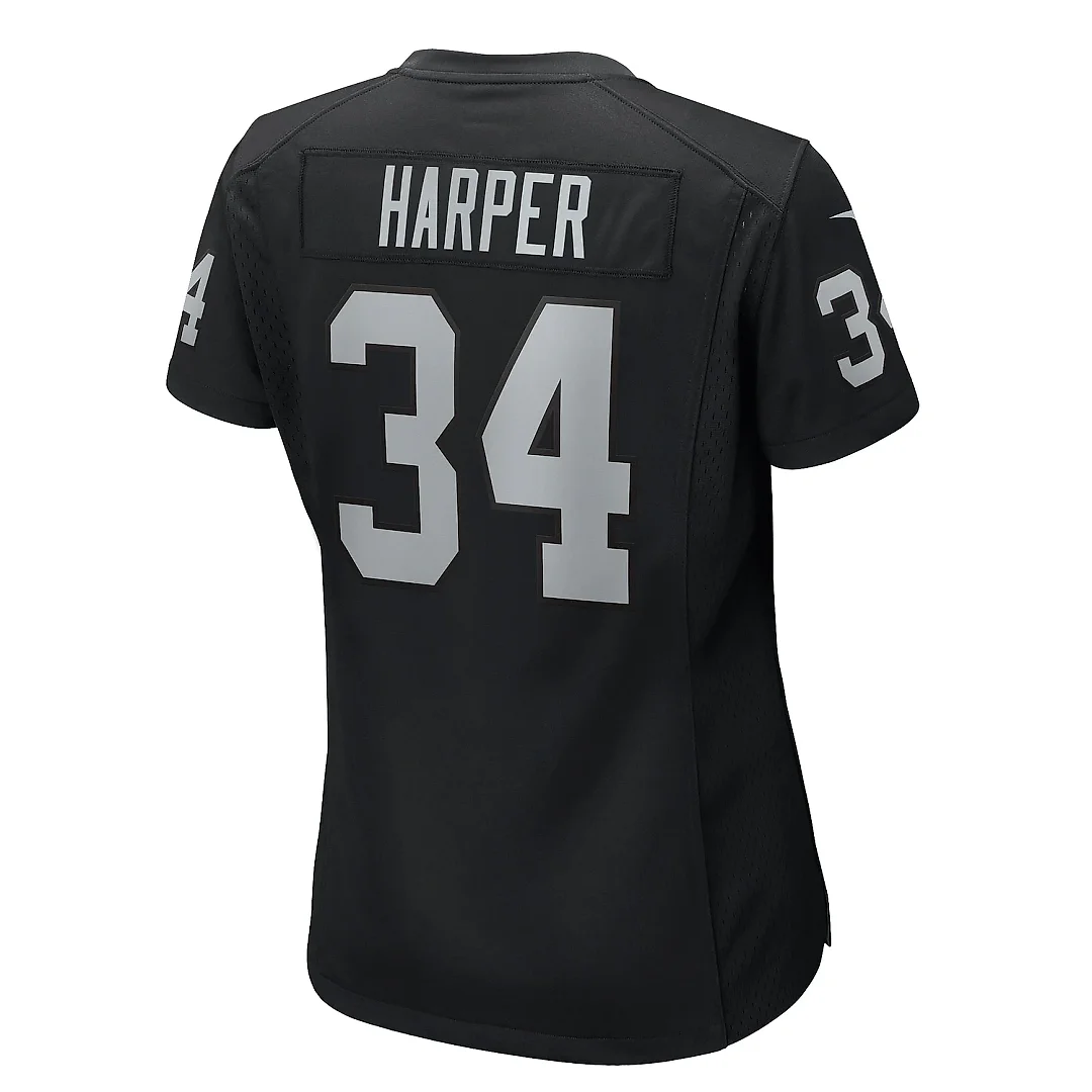 Zennovawear Women's Las Vegas Raiders Thomas Harper Black Game Jersey