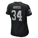 Zennovawear Women's Las Vegas Raiders Thomas Harper Black Game Jersey