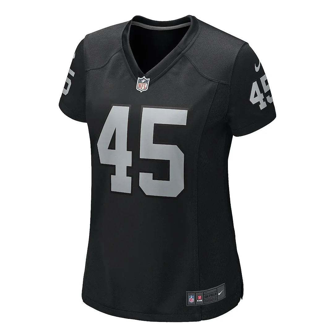Zennovawear Women's Las Vegas Raiders Tommy Eichenberg Black Game Jersey