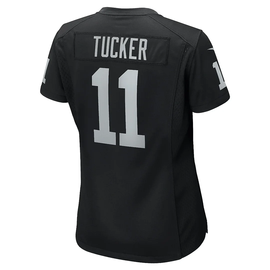 Zennovawear Women's Las Vegas Raiders Tre Tucker Black Team Game Jersey