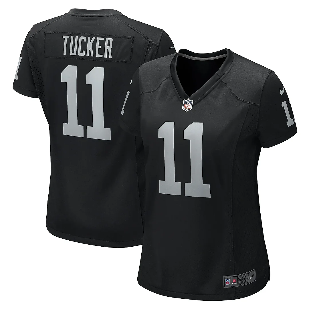 Zennovawear Women's Las Vegas Raiders Tre Tucker Black Team Game Jersey
