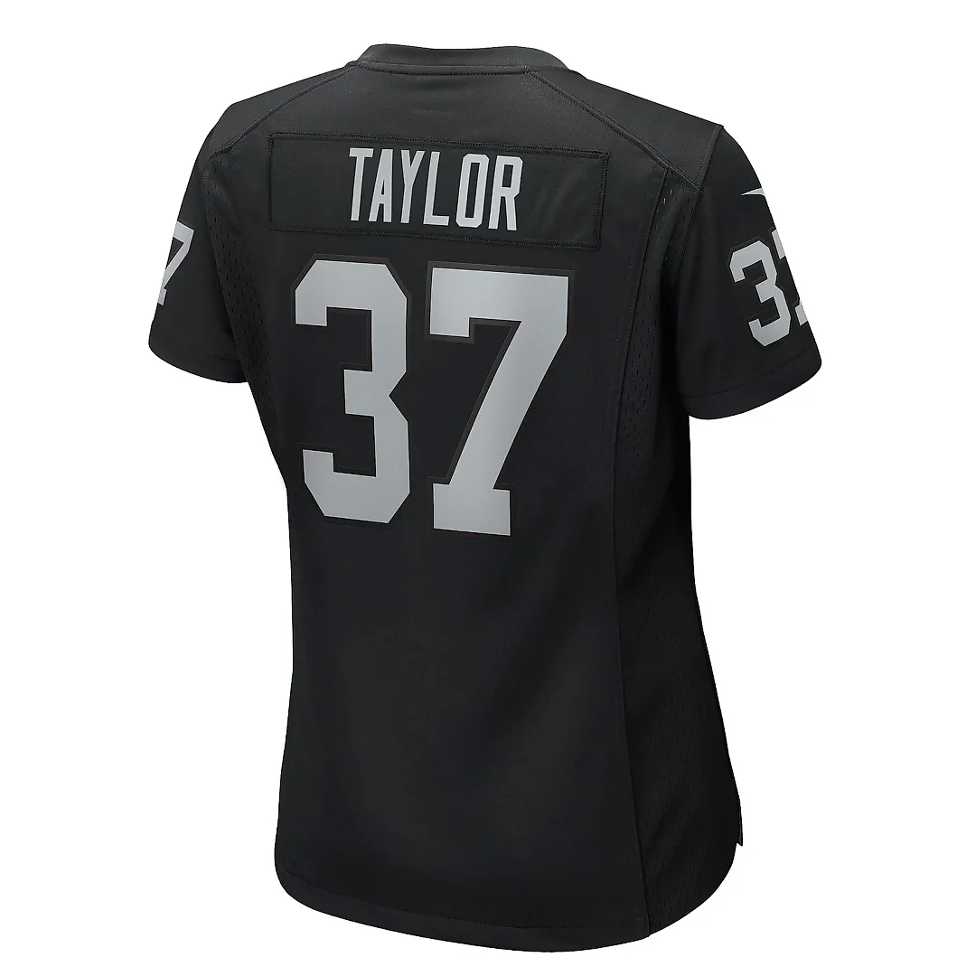Zennovawear Women's Las Vegas Raiders Trey Taylor Black Game Jersey