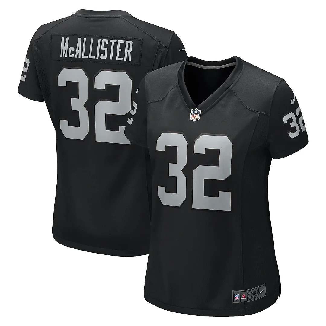 Zennovawear Women's Las Vegas Raiders Tyreik McAllister Black Game Jersey