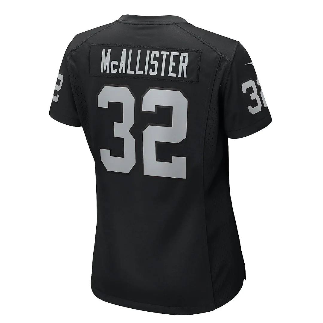Zennovawear Women's Las Vegas Raiders Tyreik McAllister Black Game Jersey