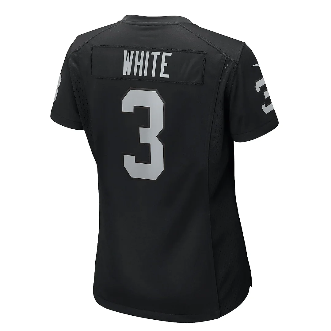Zennovawear Women's Las Vegas Raiders Zamir White Black Game Jersey
