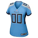 Zennovawear Women's Light Blue Tennessee Titans Alternate Custom Game Jersey