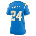 Zennovawear Women's Los Angeles Chargers AJ Finley Powder Blue Team Game Jersey